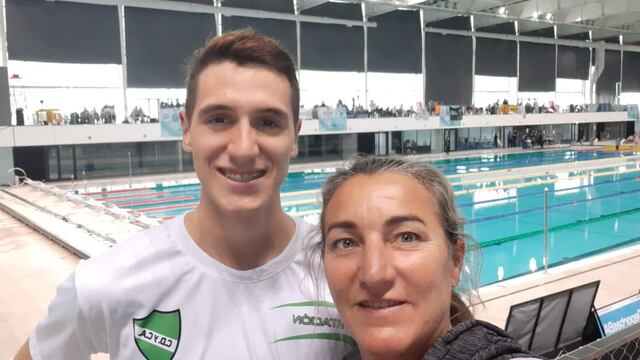 Benjamin Ghione natación Arroyito