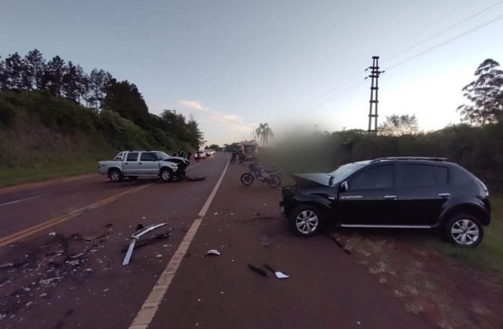 Oberá: un lesionado en un accidente vial entre dos autos