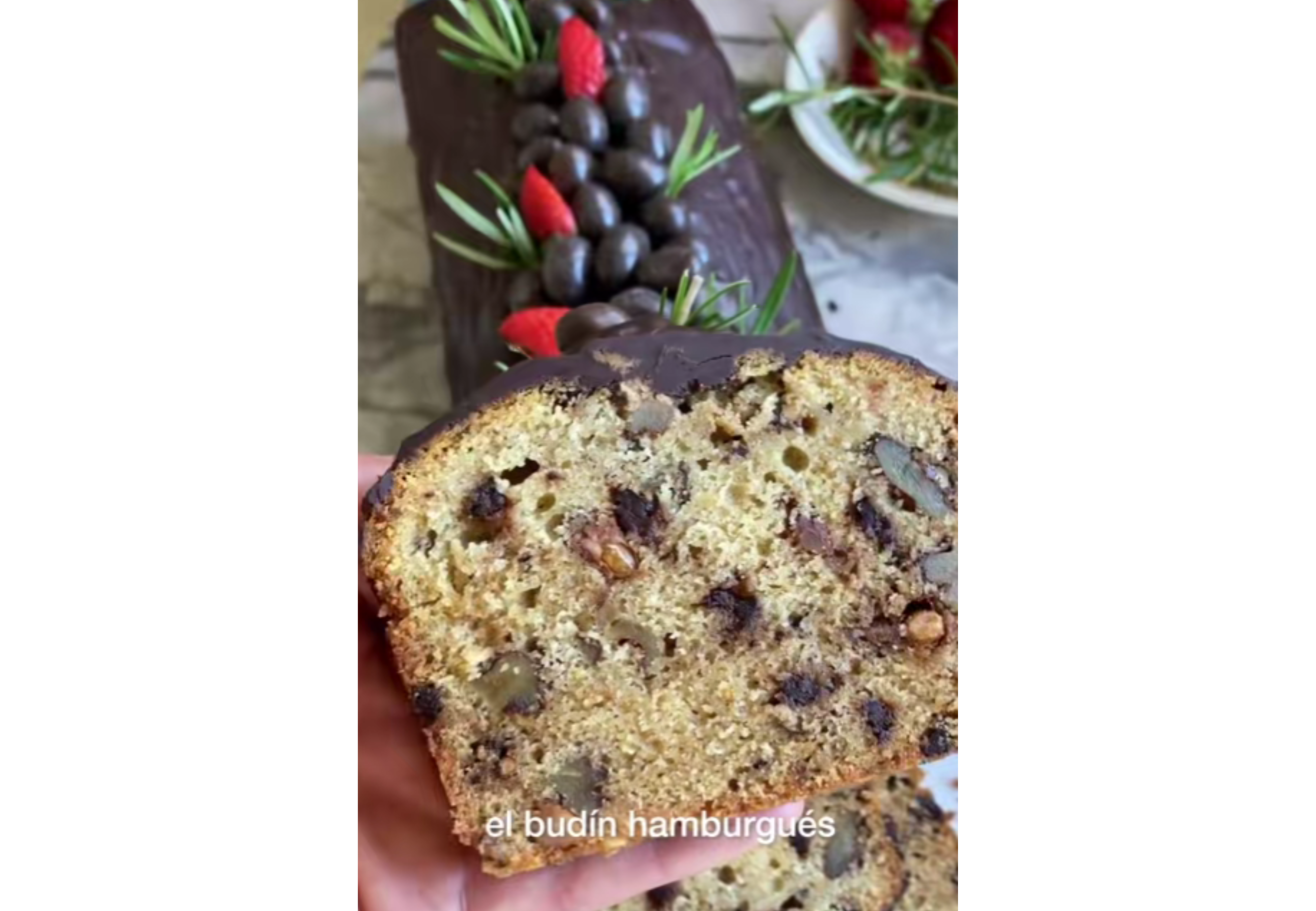 Así queda el budín hamburgués.