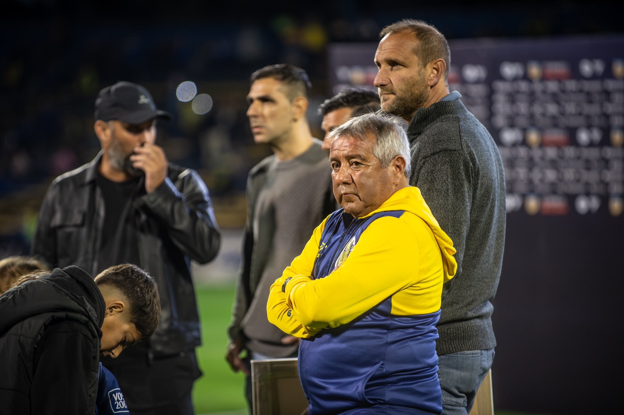 Omar Arnaldo Palma participó del homenaje a Miguel Ángel Russo por sus 300 partidos dirigidos en Rosario Central.