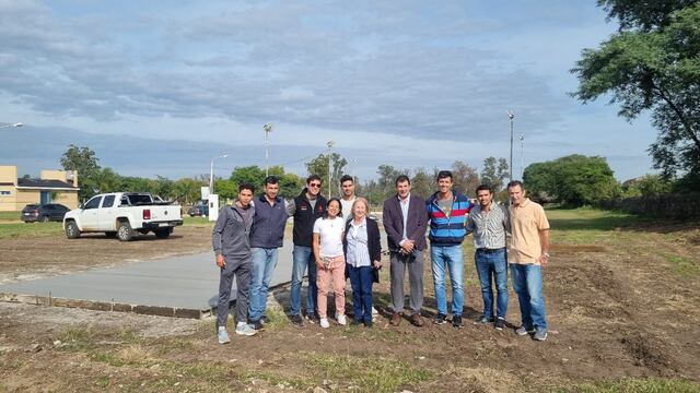 Avanza la primera cancha de básquet 3x3 en la costanera de Concordia.