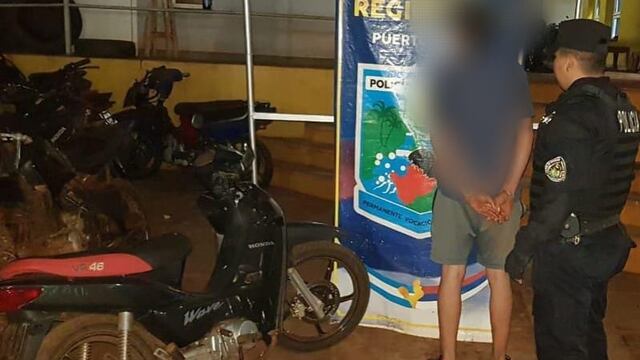 Recuperan motocicleta robada en Comandante Andresito.