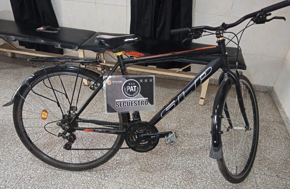 Aprovechó un descuido y se llevaba una bici: lo atraparon