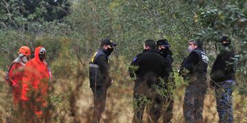 Más de 400 efectivos de la policía de San Luis y rescatistas participan de los rastrillajes de búsqueda de la menor de 5 años Guadalupe Lucero. Imagen de archivo.