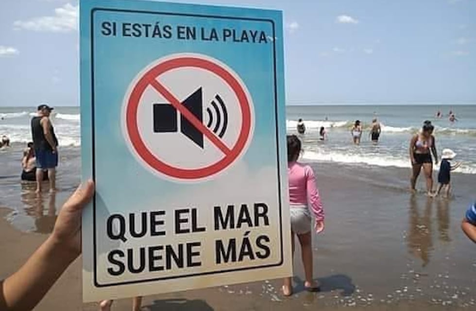 Claromecó, “Que el mar suene Más”: proponen un sector de la playa libre de parlantes