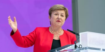 La directora gerente del Fondo Monetario Internacional (FMI), Kristalina Georgieva. (AP Foto/Jose Luis Magana)