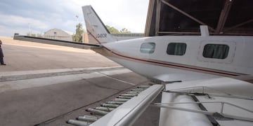 Las tres aeronaves para la lucha antigranizo que tiene la Provincia operaron ayer en simultáneo combatiendo tormentas en los tres oasis mendocinos. Gentileza Gobierno de Mendoza