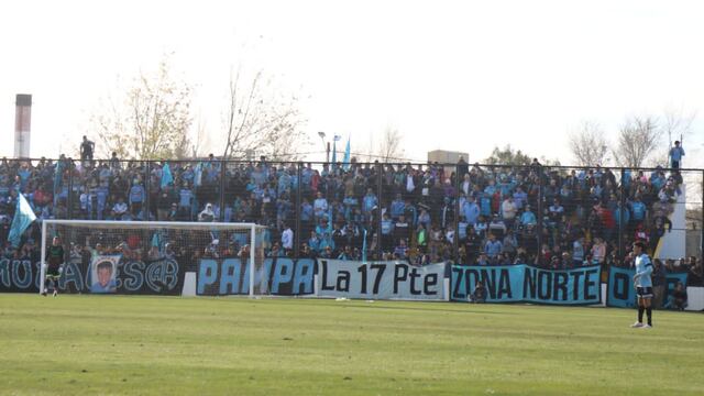 Los hinchas de Belgrano ocuparon mil lugares en la visita a Madryn. Y estarán en Mar del Plata (Prensa Belgrano).