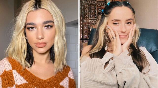 Qué es y cómo se logra el cabello bicolor, la tendencia que impuso Dua Lipa y Evaluna Montaner.