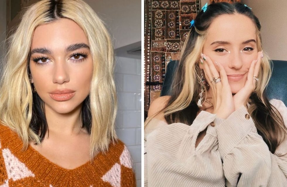Qué es y cómo se logra el cabello bicolor, la tendencia que impuso Dua Lipa y Evaluna Montaner