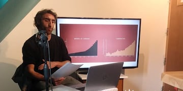 Germán Riobo, referente de la Cooperativa Semilla Consciente.