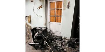 Así quedó la vivienda de la Presidenta Comunal de Vila