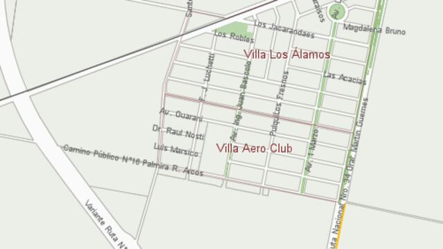 Los barrios Villa Aero Club y Villa Los Álamos pasarían a ser uno solo