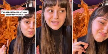 Fueron a comer a un reconocido restaurante, les dieron fideos pegados y la “solución” las dejó desconcertadas.