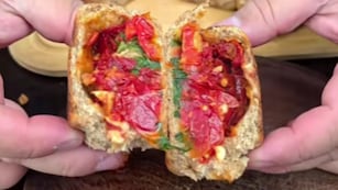 Pan integral relleno.