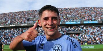 Falta mucho, pero falta menos. Ulises Sánchez se recupera para ser otra feliz en una cancha con Belgrano (Prensa Belgrano).