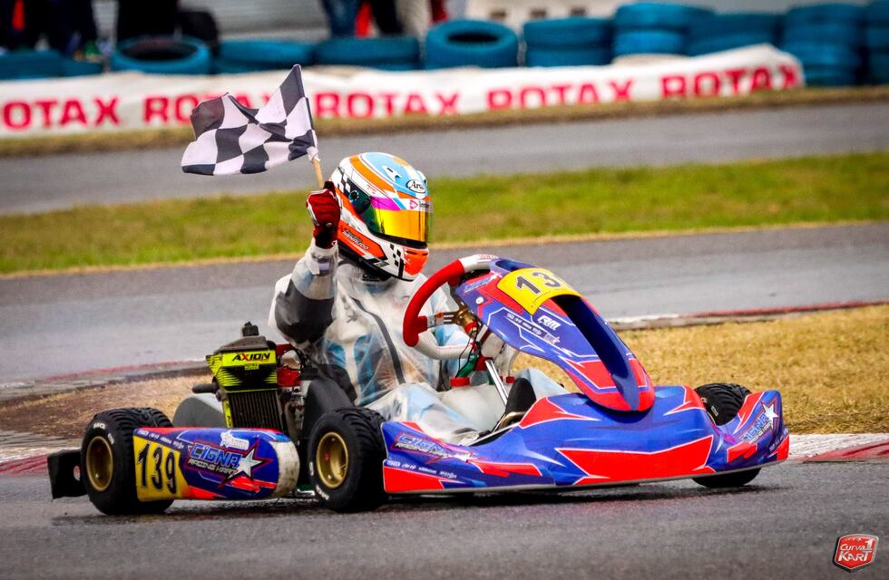 Fausto Arnaudo ganó en la primera fecha del Trofeo de Invierno de Rotax en Buenos Aires
