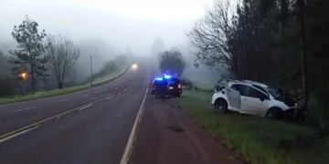Accidente vial en Eldorado dejó un saldo de dos heridos.