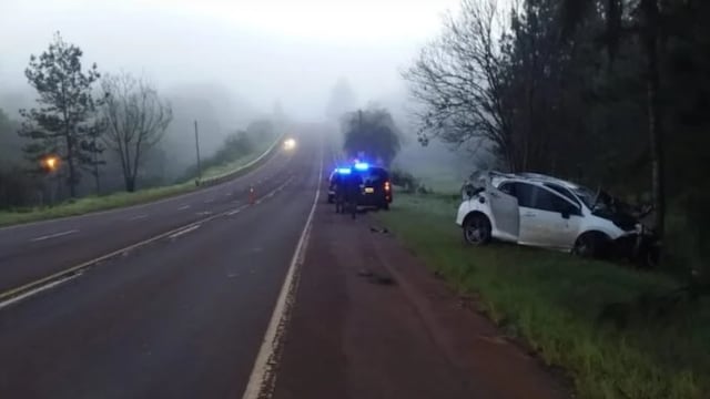 Accidente vial en Eldorado dejó un saldo de dos heridos.