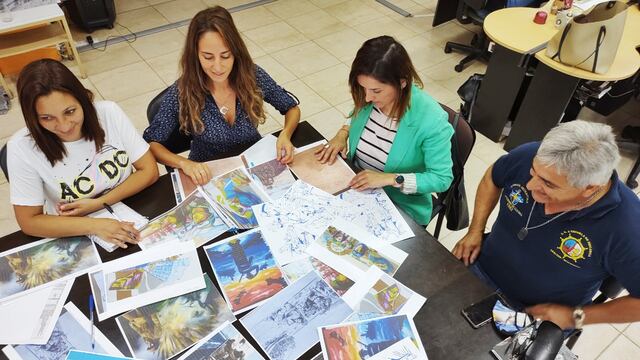 Murales conmemorativos por los 40 años de la Guerra de Malvinas. San Luis.