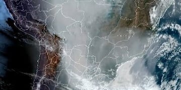 Misiones bajo humo por los incendios en Brasil, Paraguay y Bolivia.