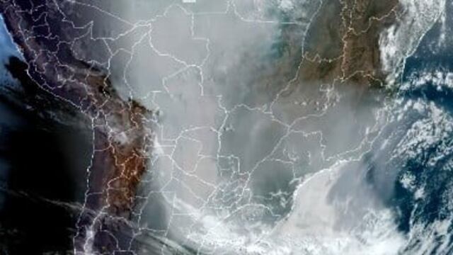 Misiones bajo humo por los incendios en Brasil, Paraguay y Bolivia.