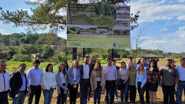 Autoridades nacionales y municipales recorrieron el Lago Ziegler.