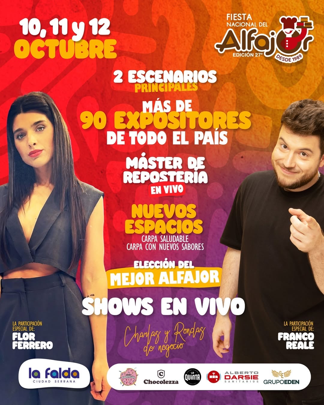 La Fiesta Nacional del Alfajor en Córdoba será este 10, 11 y 12 de octubre.