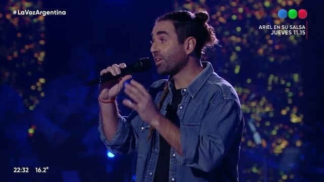 Lucho Aberastain compitió en las batallas de La Voz Argentina.