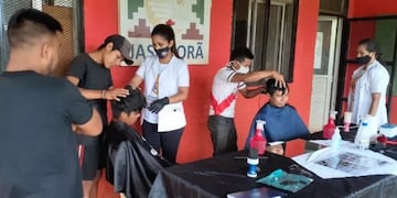 Ya fueron dictados cursos en peluquería y manicura.