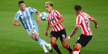 Estudiantes y Racing protagonizaron el último encuentro de primera división con público en la cancha.