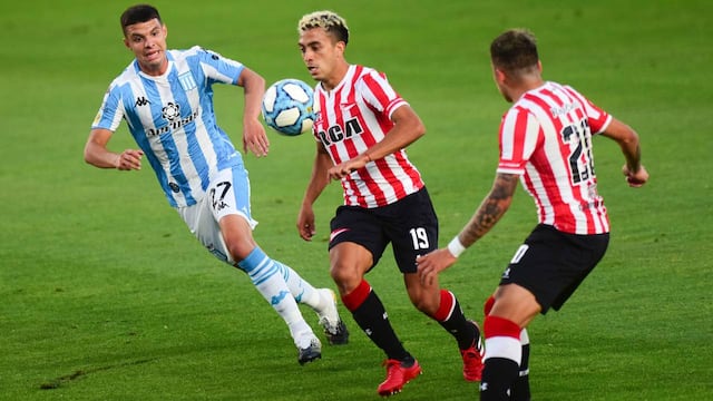 Estudiantes y Racing protagonizaron el último encuentro de primera división con público en la cancha.