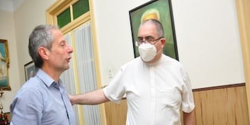 Obispo Monseñor Sergio Buenanueva recibió a Bernarte