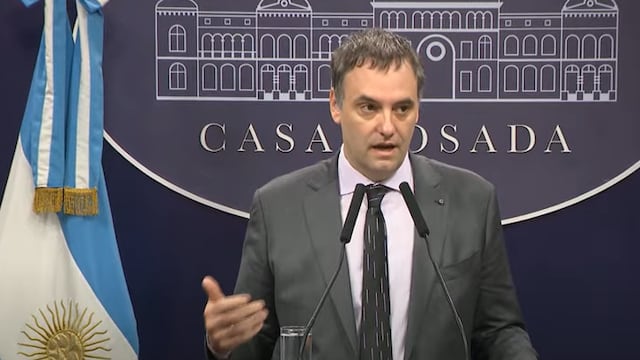 El vocero presidencial, en la conferencia de este martes.