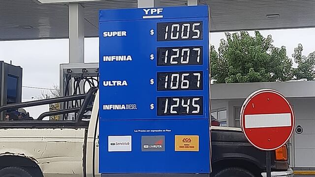 Los nuevos valores de los combustibles YPF en Rafaela desde el 1° de mayo