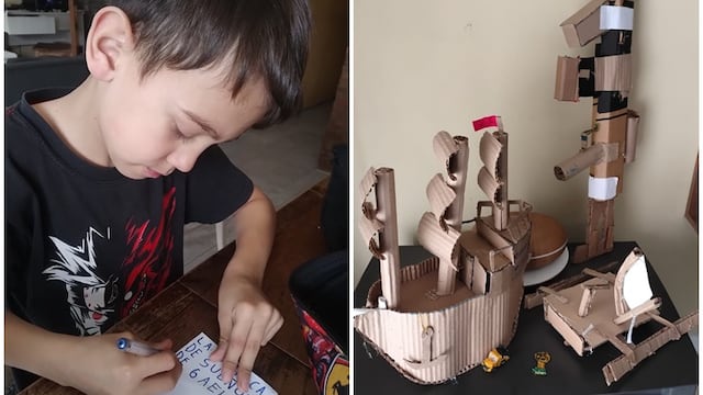Gael Hoffmann de 8 años presenta en el Mubata “La fábrica de sueños de Gael”