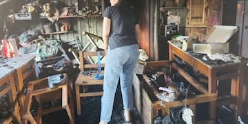 Un incendio destruyó por completo una escuela de educación artística en Jardín América.