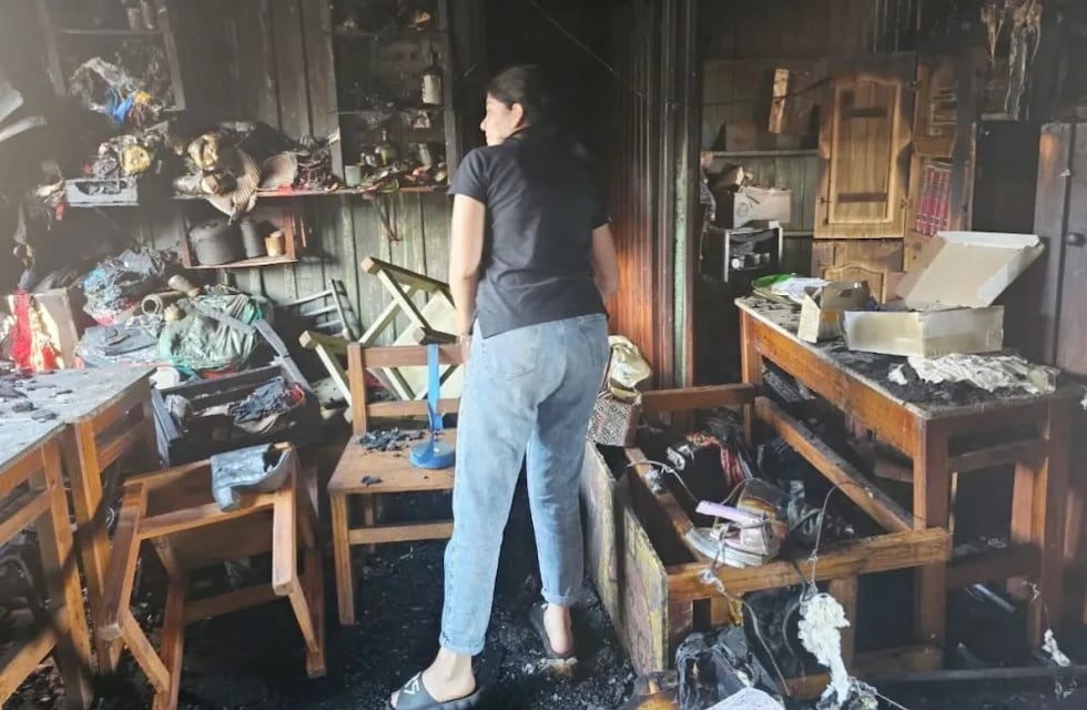 Un incendio destruyó por completo una escuela de educación artística en Jardín América