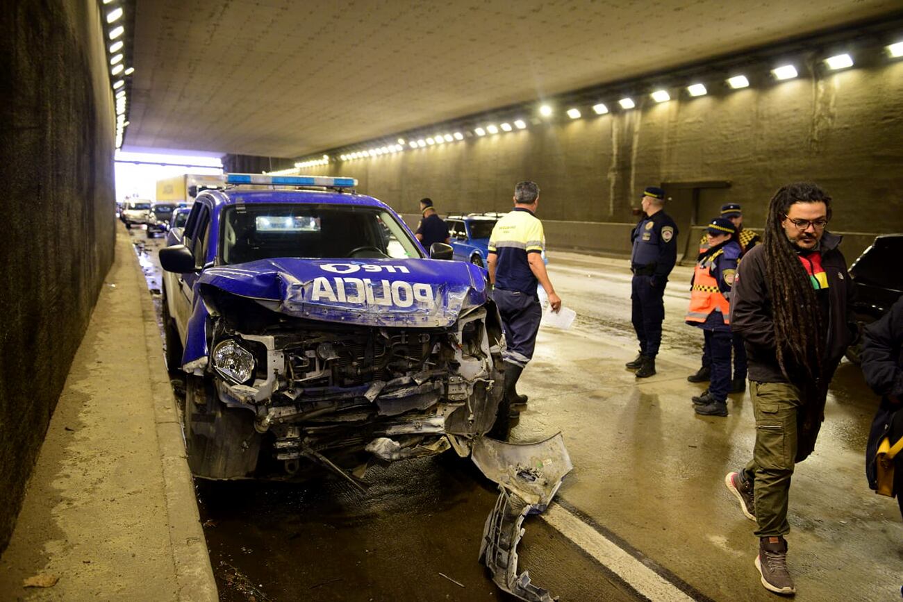 Choque en avenida de Circunvalación. (José Gabriel Hernández / La Voz)