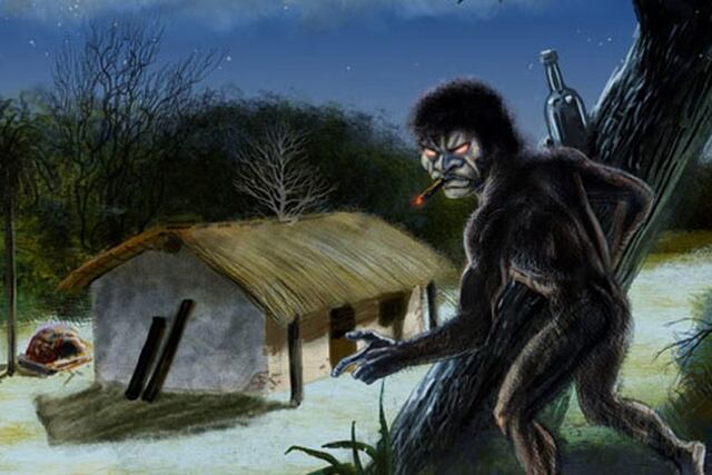 "El Pombero": según la leyenda es un duende que vive en zonas rurales y entre sus prácticas se encuentra el "rapto" de nenes.