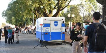 Las casillas móviles de la GUR recorren los barrios