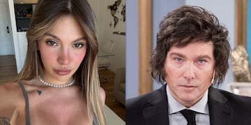 Sasha Ferro bancó a Javier Milei.
