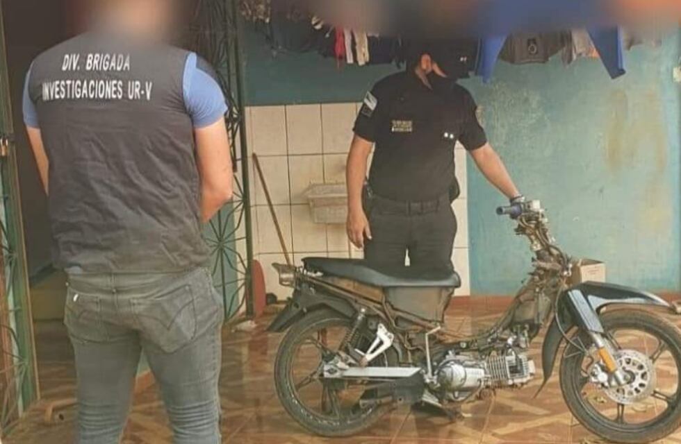 Tras allanamiento, recuperaron motocicleta robada