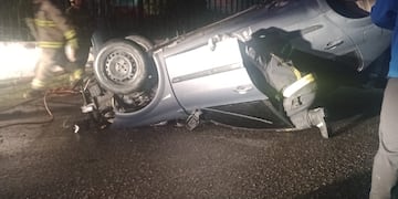 Volcó en Carlos Paz