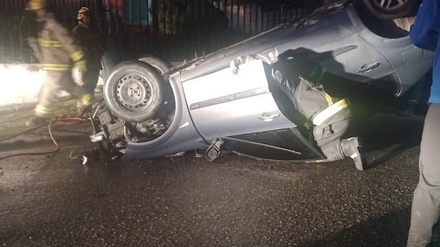 Volcó en Carlos Paz