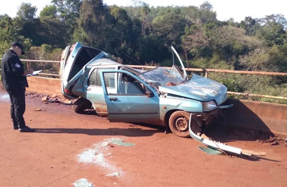 Despiste en Comandante Andresito dejó dos heridos graves
