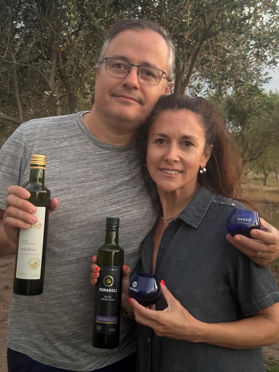 Guillermo Rosotti y María Saavedra, propietarios de la finca Rumaroli