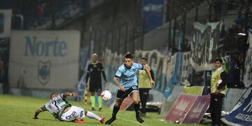 Mariano Miño, la cuota de fútbol y también de gol para Belgrano, en una parada difícil en el norte (Prensa Belgrano).