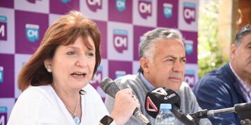 Bullrich y Cornejo consideraron que el Gobierno nacional debe actuar en el conflicto mapuche en el sur (Foto Prensa Cambia Mendoza)