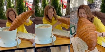 Así son los croissant gigantes virales de TikTok